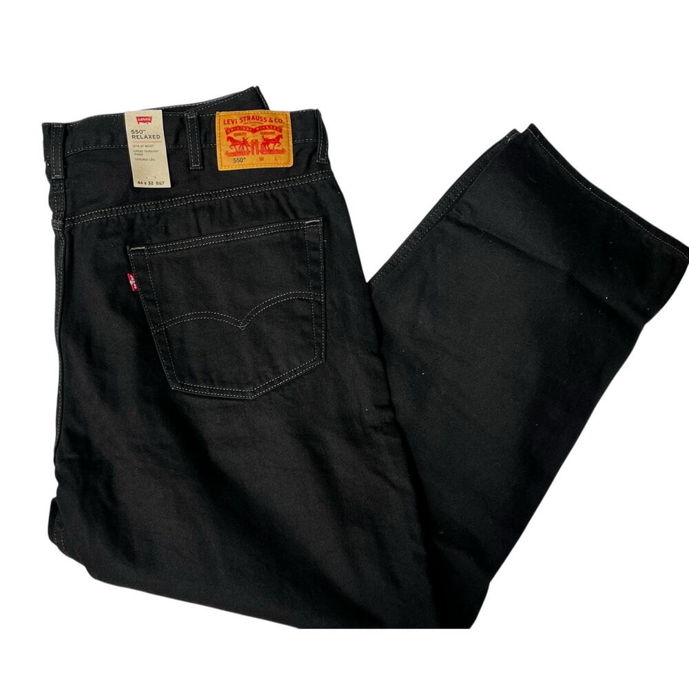 Levi's 550 Relaxed Jeans | Mens 44 x 32 Black NWT (Big & Tall) - Picture 5 of 13